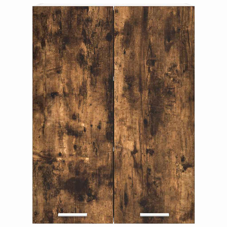 Hangkast Riga Gerookt eiken 60 x 31 x 80 cm Bewerkt hout