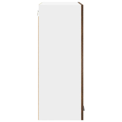 Hangkast Riga Gerookt eiken 60 x 31 x 80 cm Bewerkt hout