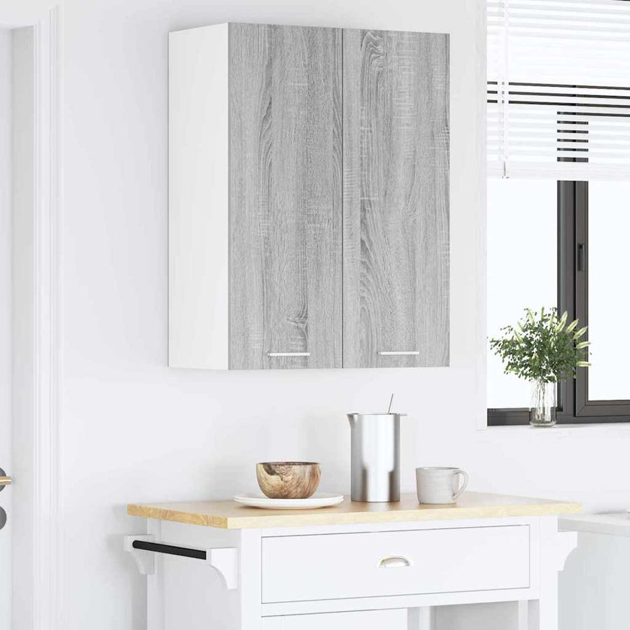 Hangkast Riga Grijs Sonoma 60 x 31 x 80 cm Bewerkt hout
