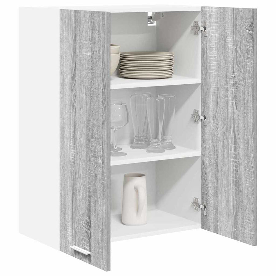 Hangkast Riga Grijs Sonoma 60 x 31 x 80 cm Bewerkt hout