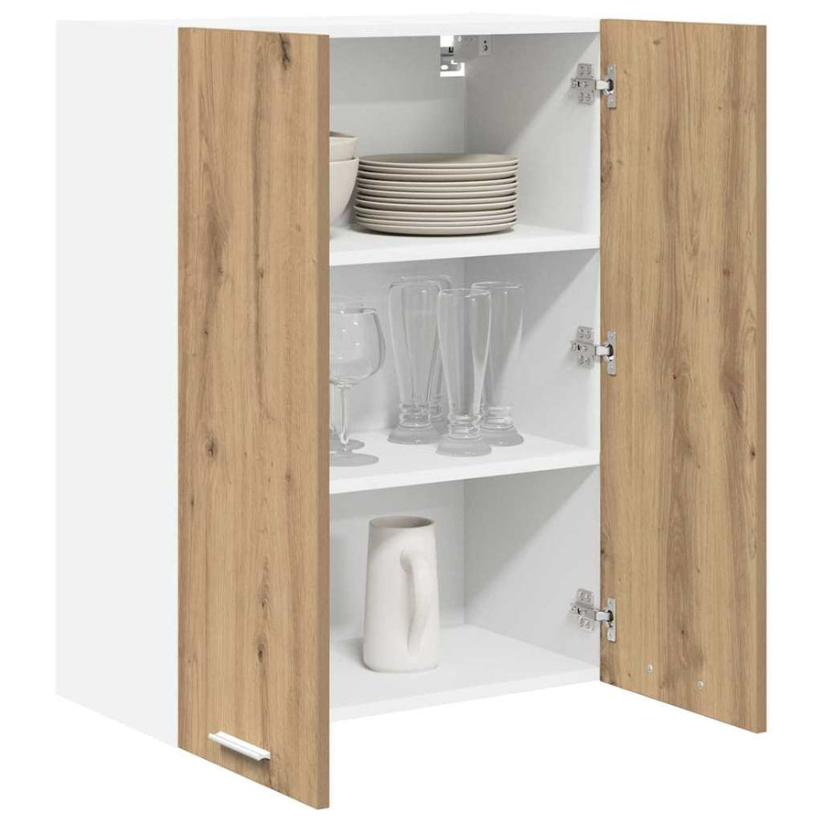 Hangkast Riga Artisan Eiken 60 x 31 x 80 cm Bewerkt hout