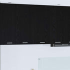 Hangkast zwart eiken 80x31x80 cm