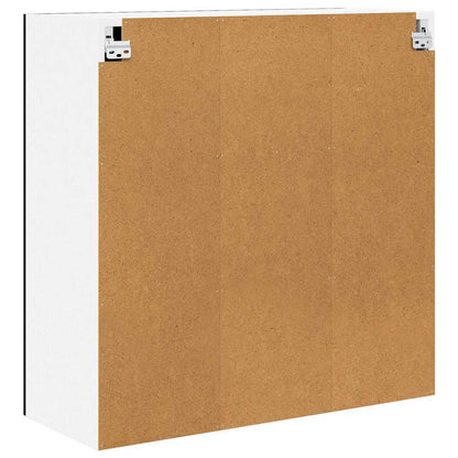Hangkast Riga Zwart Eiken 80 x 31 x 80 cm Bewerkt hout