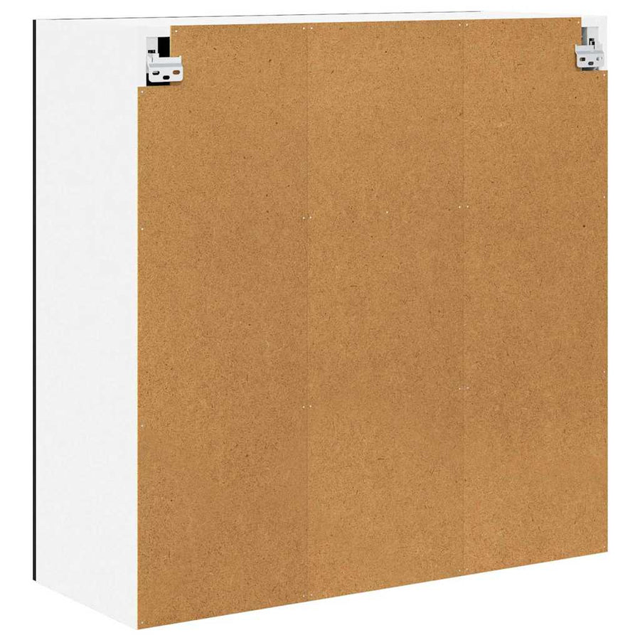 Hangkast Riga Zwart Eiken 80 x 31 x 80 cm Bewerkt hout