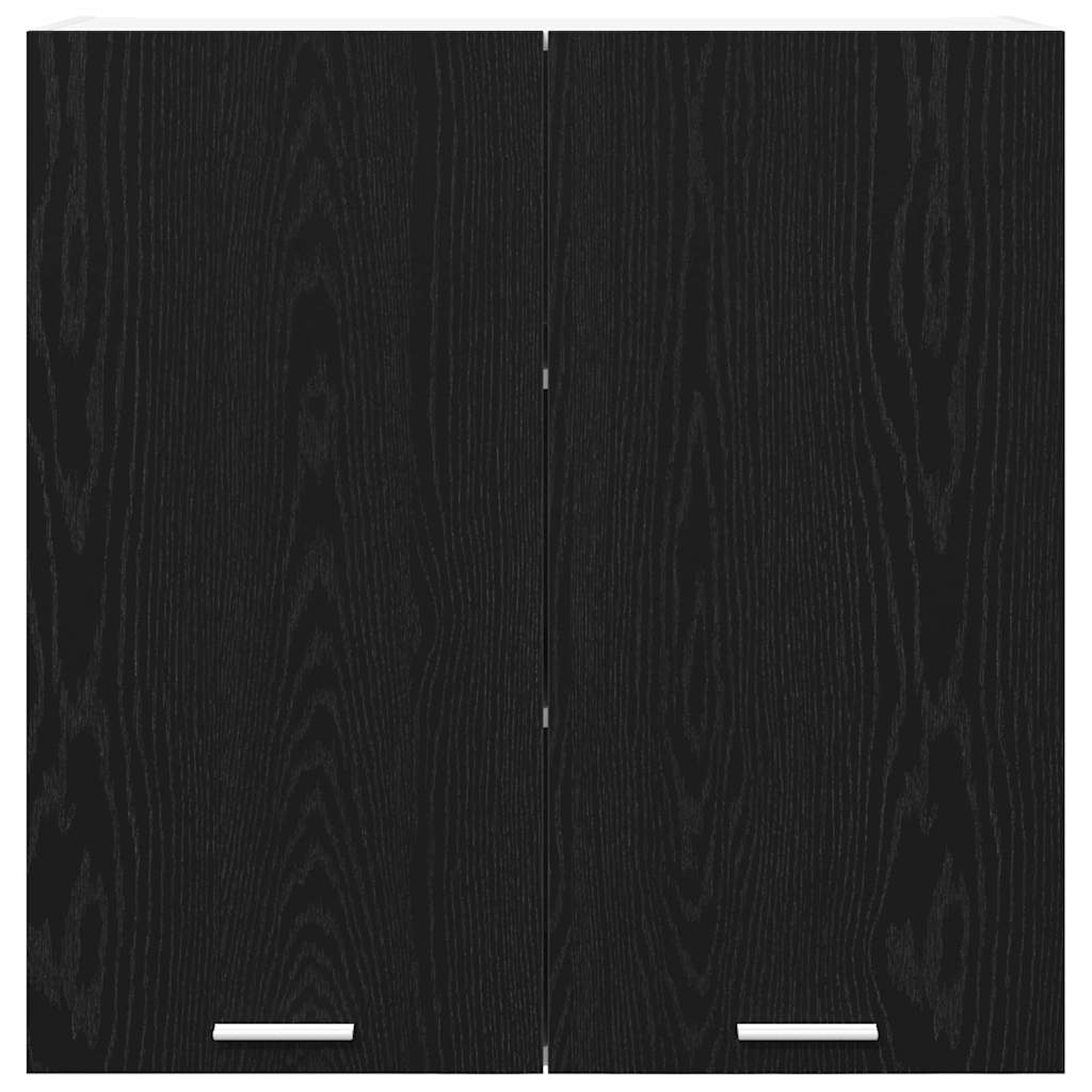 Hangkast Riga Zwart Eiken 80 x 31 x 80 cm Bewerkt hout