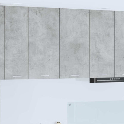 Hangkast met opslag Beton Grijs 80 x 31 x 80 cm Bewerkt hout