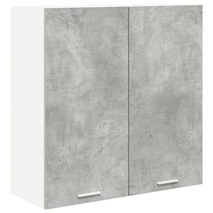 Hangkast met opslag Beton Grijs 80 x 31 x 80 cm Bewerkt hout