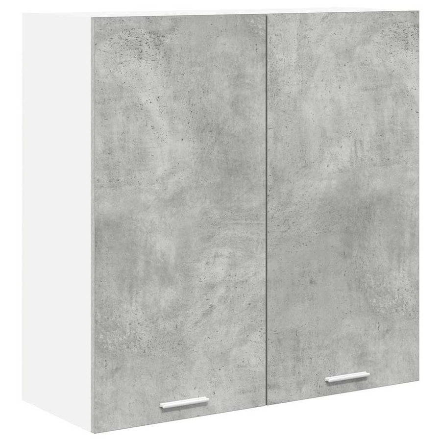 Hangkast met opslag Beton Grijs 80 x 31 x 80 cm Bewerkt hout