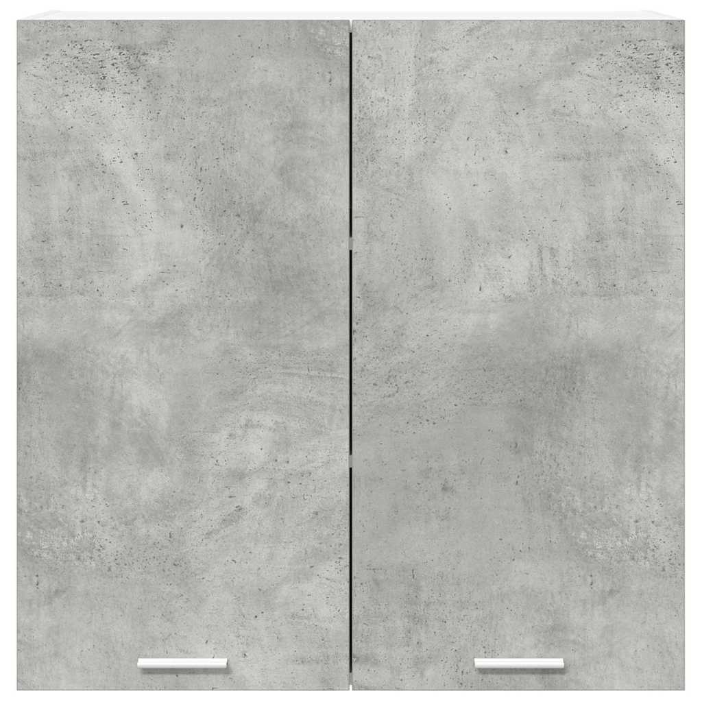 Hangkast met opslag Beton Grijs 80 x 31 x 80 cm Bewerkt hout