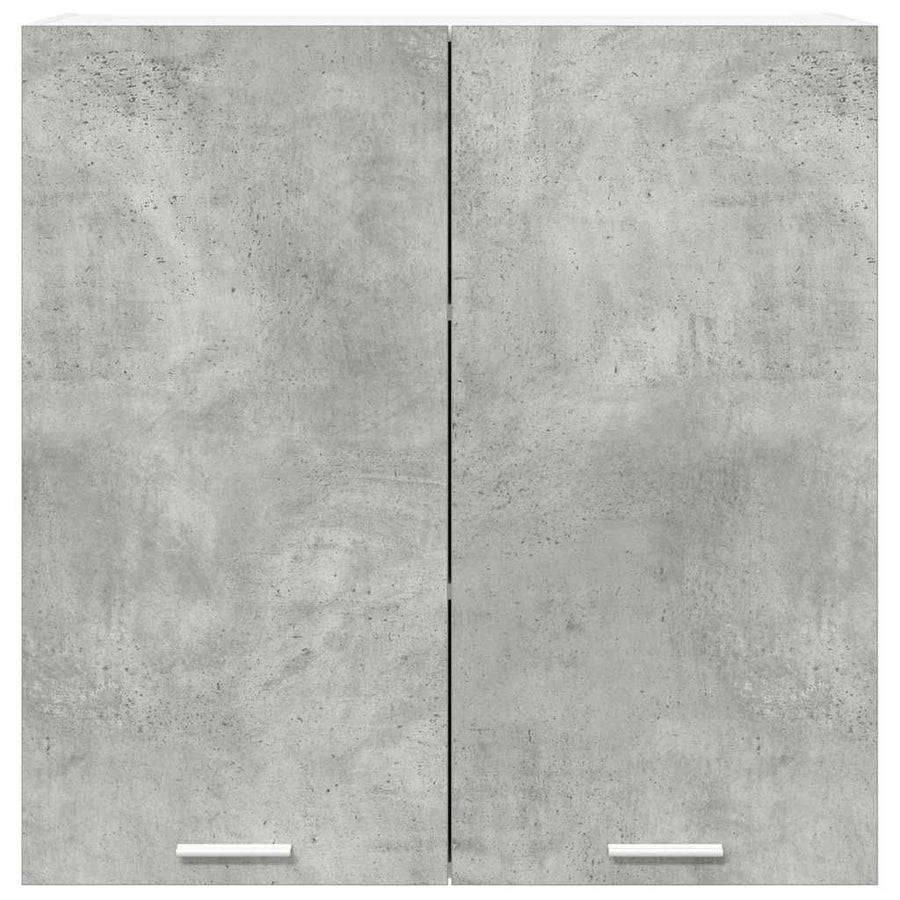 Hangkast met opslag Beton Grijs 80 x 31 x 80 cm Bewerkt hout