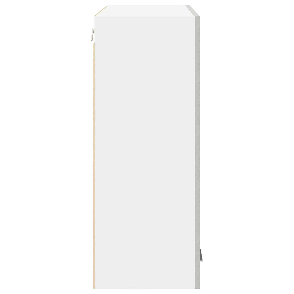 Hangkast met opslag Beton Grijs 80 x 31 x 80 cm Bewerkt hout