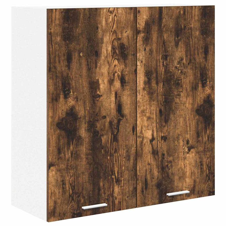 Hangkast Riga Gerookt eiken 80 x 31 x 80 cm Bewerkt hout