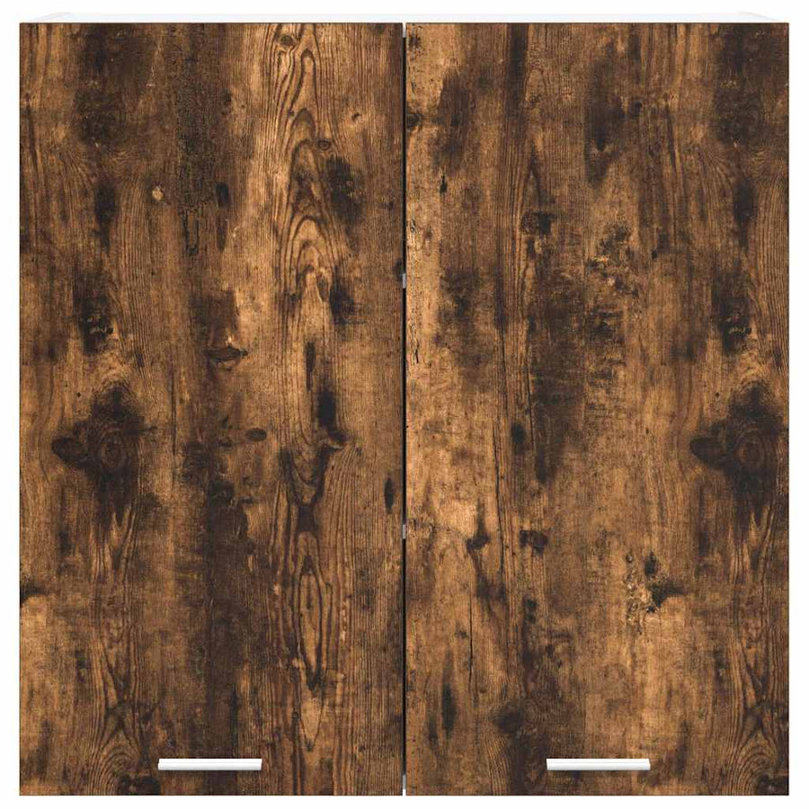 Hangkast Riga Gerookt eiken 80 x 31 x 80 cm Bewerkt hout
