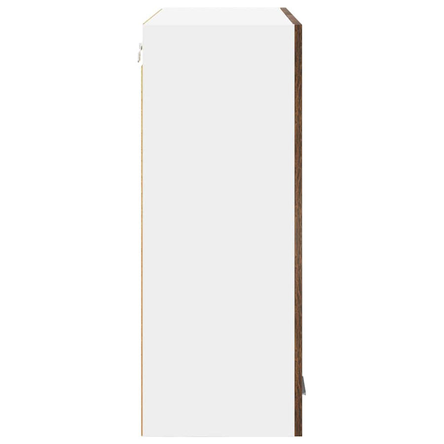 Hangkast Riga Gerookt eiken 80 x 31 x 80 cm Bewerkt hout