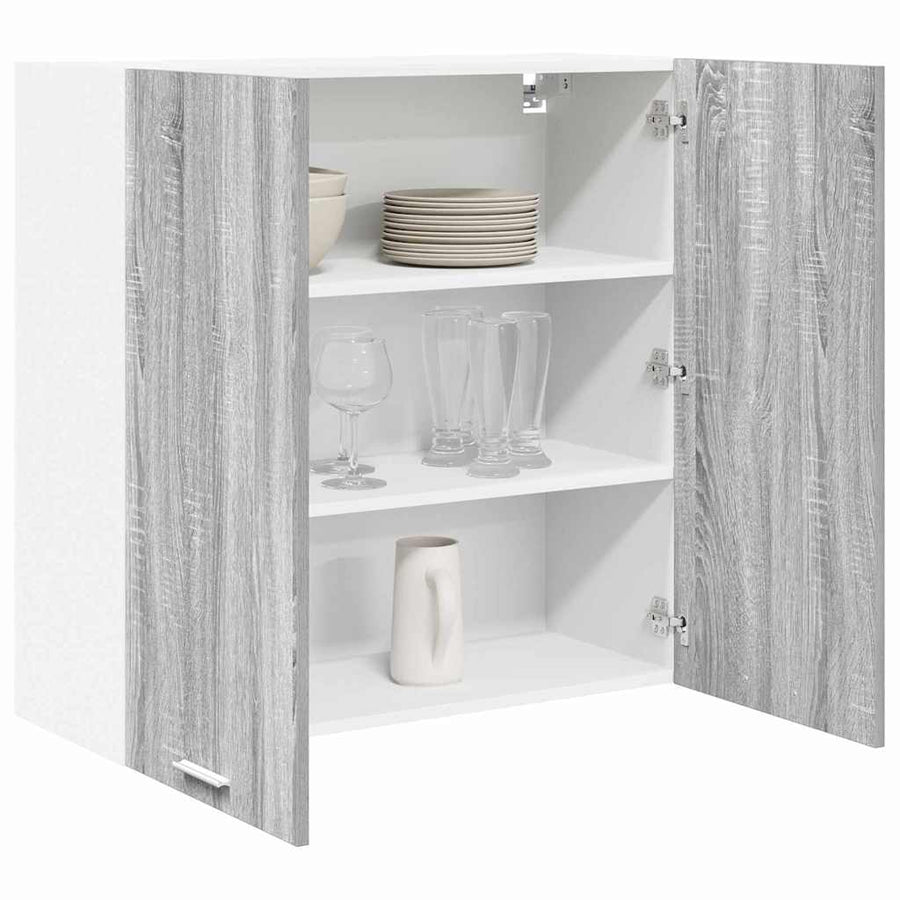 Hangkast Riga Grijs Sonoma 80 x 31 x 80 cm Bewerkt hout