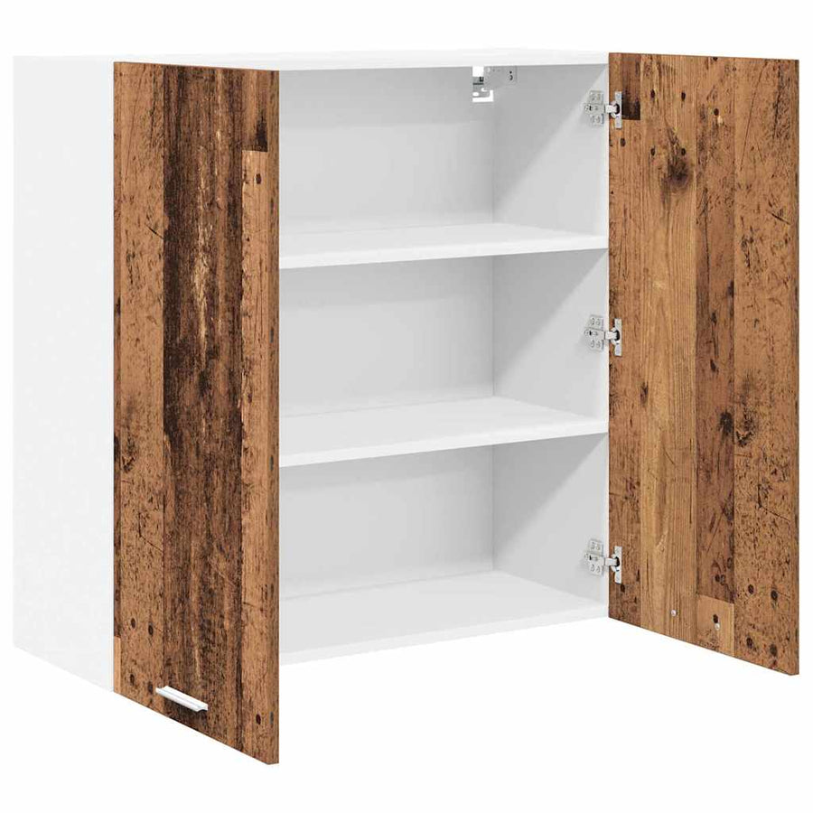 Hangkast met plank Riga Oud Hout 80 x 31 x 80 cm Bewerkt hout