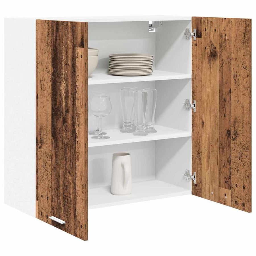 Hangkast met plank Riga Oud Hout 80 x 31 x 80 cm Bewerkt hout