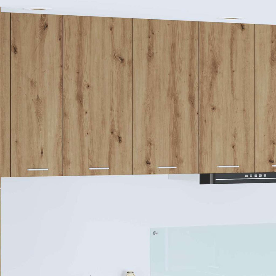 Hangkast Riga Artisan Eiken 80 x 31 x 80 cm Bewerkt hout