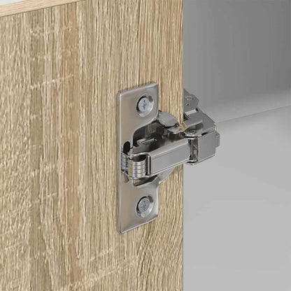 Hangkast Riga Sonoma Eik en Wit 57 x 57 x 80 cm Bewerkt hout