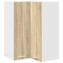 Hangkast Riga Sonoma Eik en Wit 57 x 57 x 80 cm Bewerkt hout