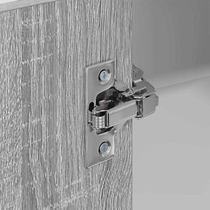 Hangkast Riga Grijs Sonoma en Wit 57 x 57 x 80 cm Bewerkt hout