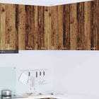 Hangkast bewerkt hout 57x57x80 cm oud hout wit