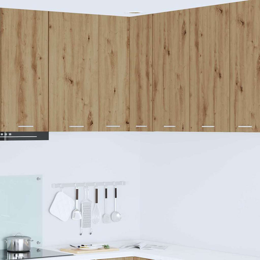 Hangkast Riga Ambachtelijke Eik en Wit 57 x 57 x 80 cm
