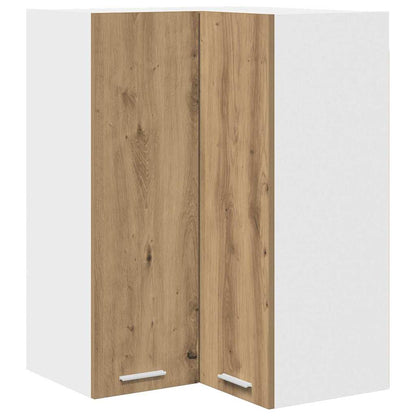 Hangkast Riga Ambachtelijke Eik en Wit 57 x 57 x 80 cm