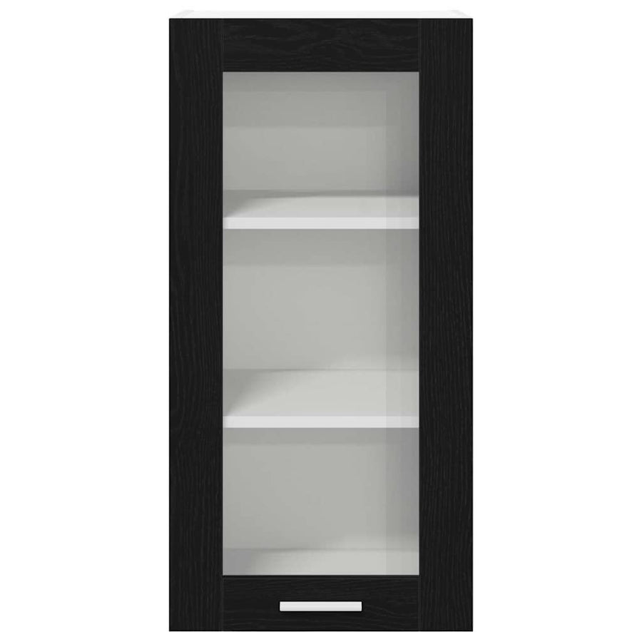 Hangkast Riga Zwart Eiken 40 x 31 x 80 cm Bewerkt hout