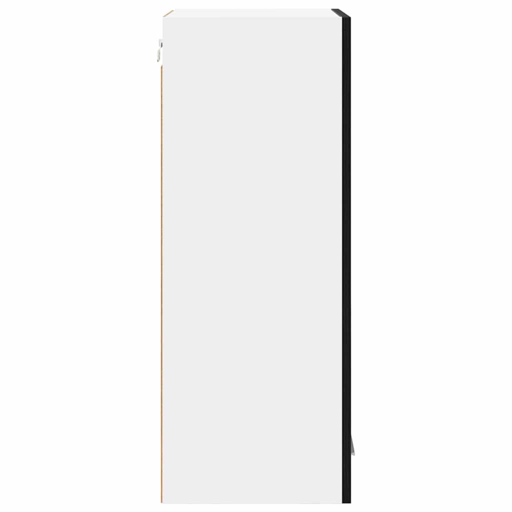 Hangkast Riga Zwart Eiken 40 x 31 x 80 cm Bewerkt hout