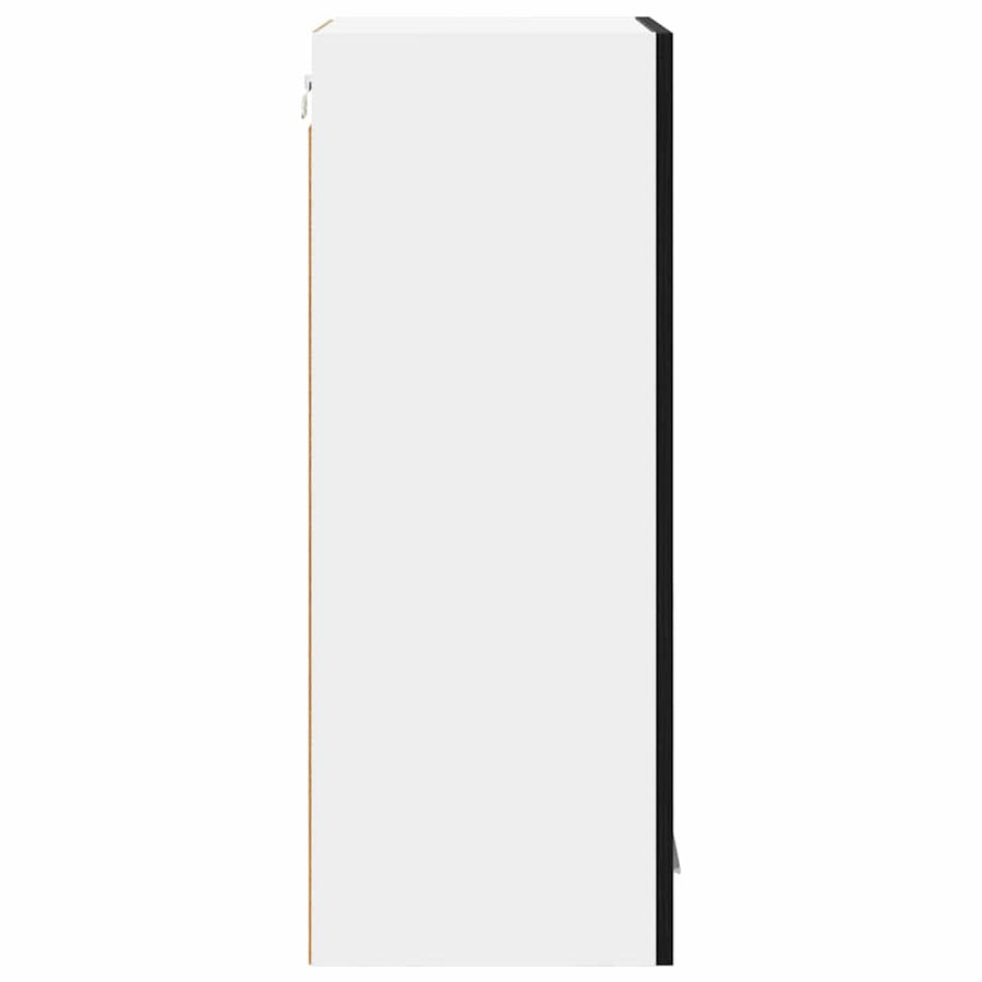 Hangkast Riga Zwart Eiken 40 x 31 x 80 cm Bewerkt hout