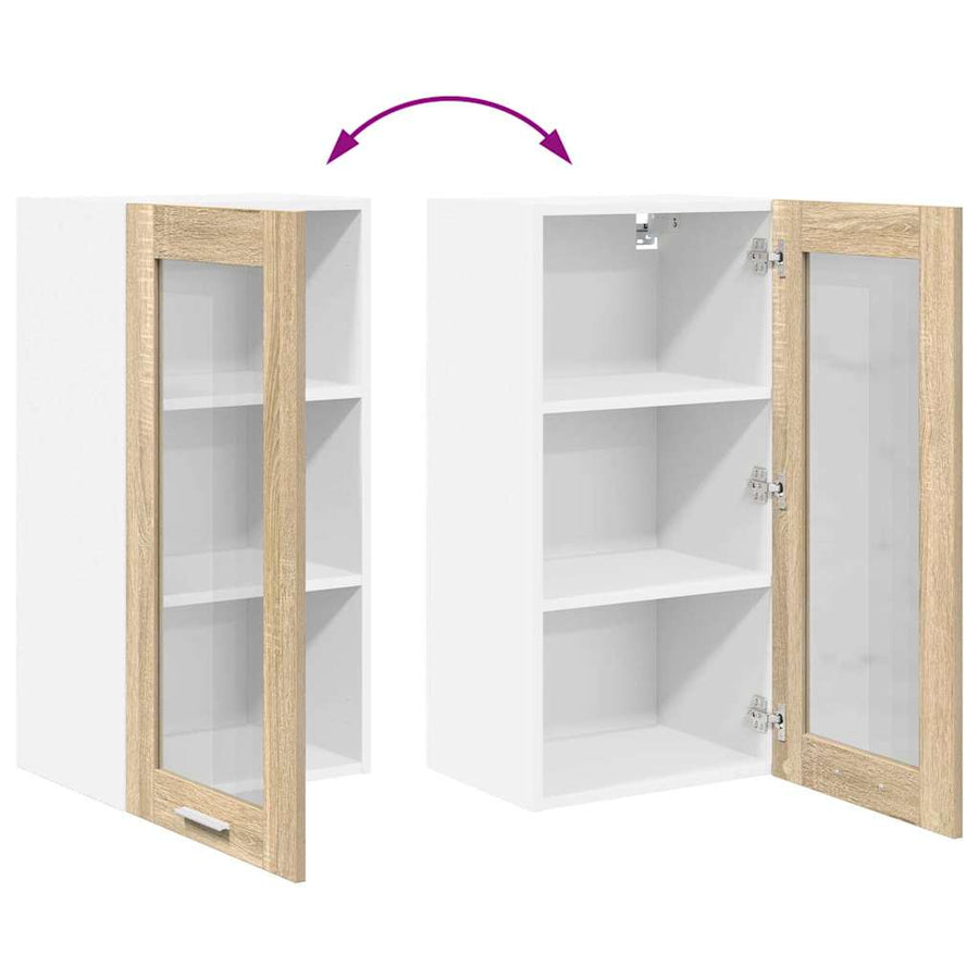 Hangkast Riga Sonoma Eiken 40 x 31 x 80 cm Bewerkt hout