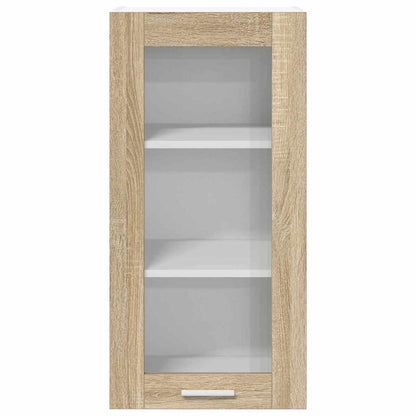 Hangkast Riga 2 pcs Sonoma Eiken 40 x 31 x 80 cm Bewerkt hout