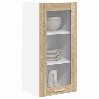Hangkast Riga 2 pcs Sonoma Eiken 40 x 31 x 80 cm Bewerkt hout