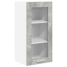 Hangkast Riga Beton Grijs 40 x 31 x 80 cm Bewerkt hout