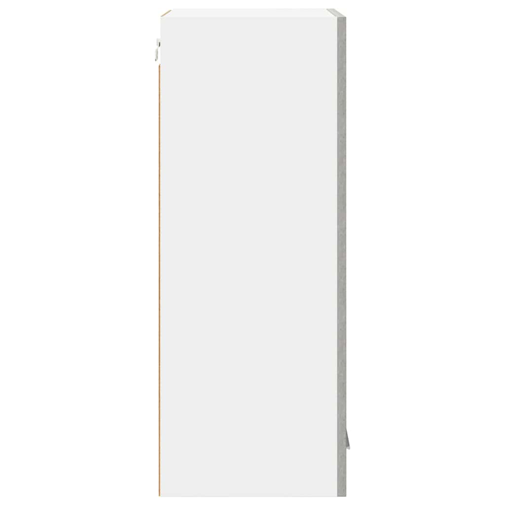Hangkast Riga Beton Grijs 40 x 31 x 80 cm Bewerkt hout