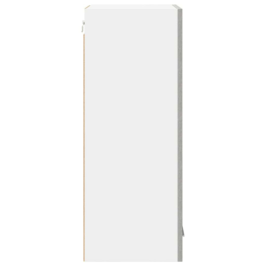 Hangkast Riga 2 pcs Beton Grijs 40 x 31 x 80 cm Bewerkt hout