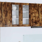 Hangkast 40x31x80 cm gerookt eiken bewerkt hout