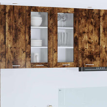 Hangkast Riga Gerookt eiken 40 x 31 x 80 cm Bewerkt hout