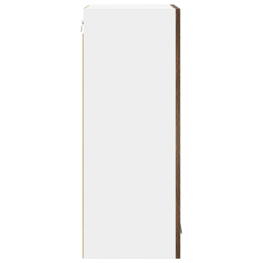 Hangkast Riga Gerookt eiken 40 x 31 x 80 cm Bewerkt hout