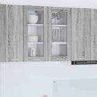 Wall Cabinet 2 pcs Grey Sonoma 40 x 31 x 80 cm Engineered Wood