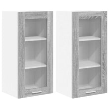 Hangkast Riga 2 pcs Grijs Sonoma 40 x 31 x 80 cm Bewerkt hout