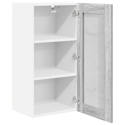 Hangkast Riga 2 pcs Grijs Sonoma 40 x 31 x 80 cm Bewerkt hout