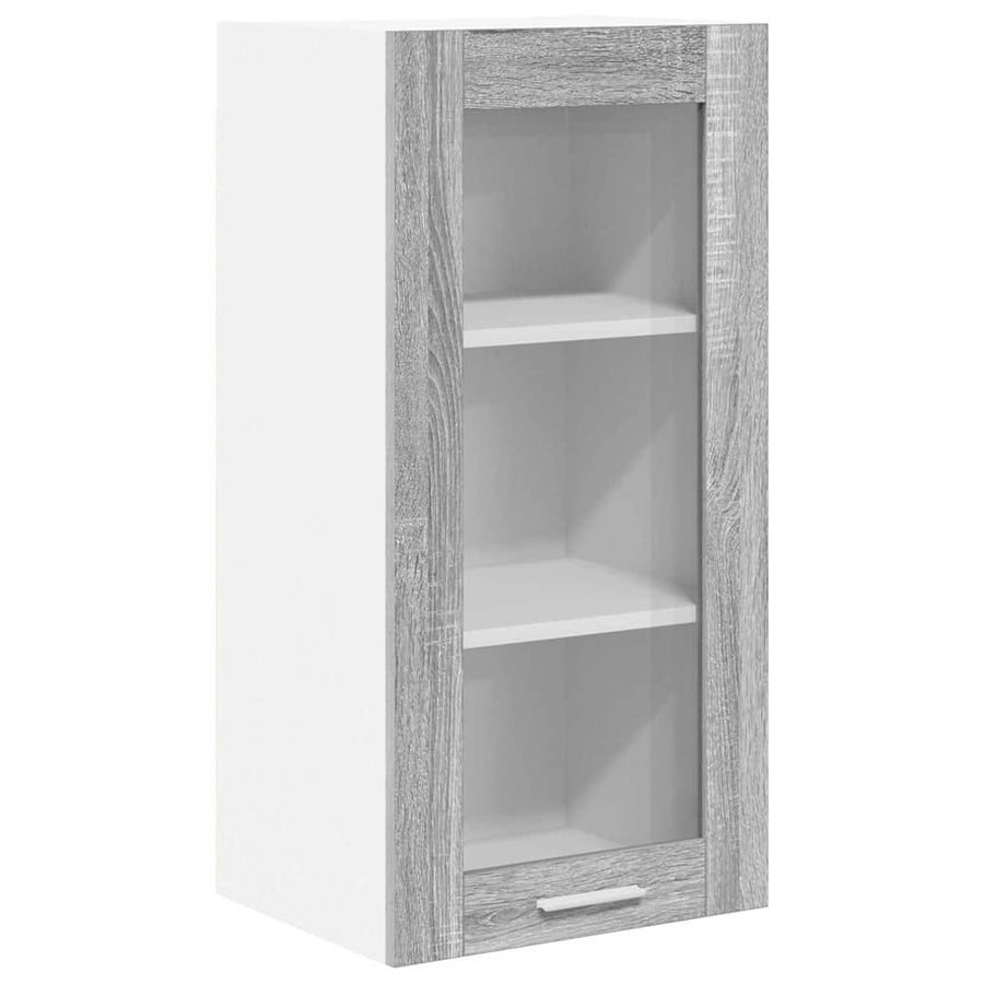 Hangkast Riga 2 pcs Grijs Sonoma 40 x 31 x 80 cm Bewerkt hout