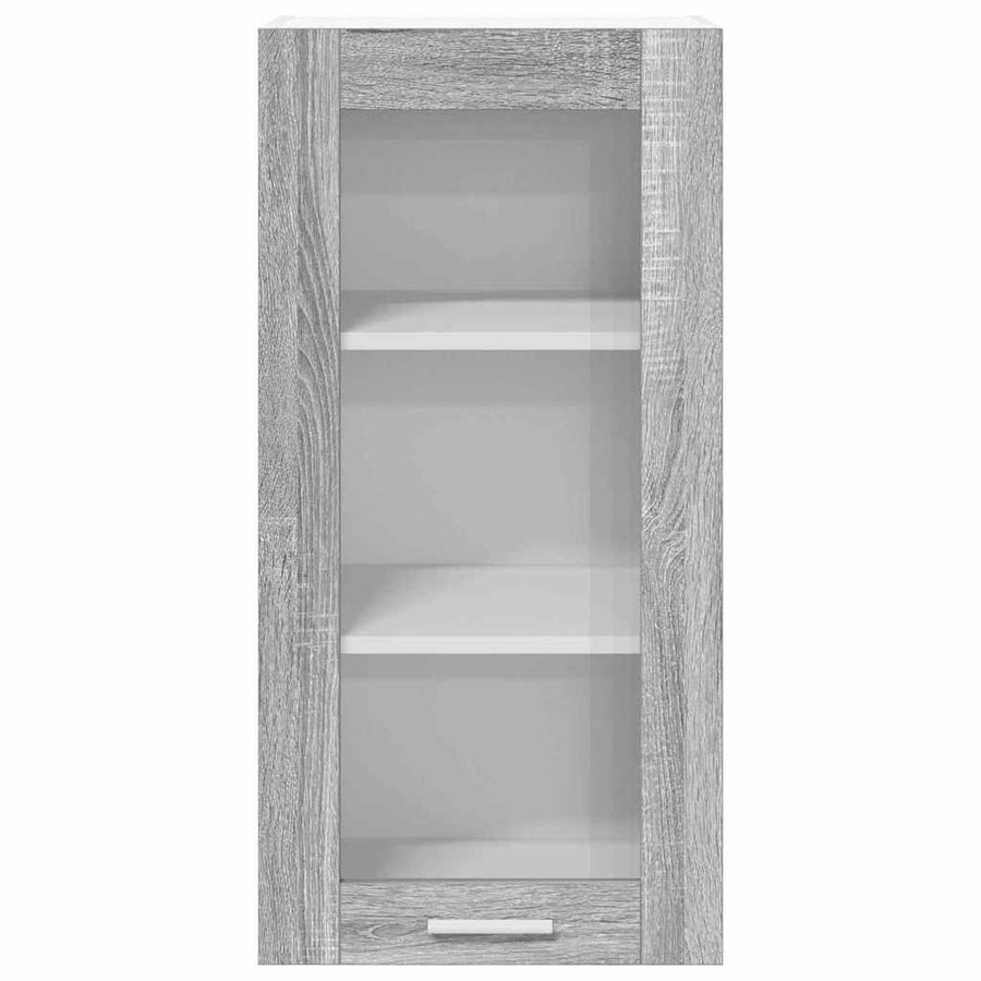 Hangkast Riga 2 pcs Grijs Sonoma 40 x 31 x 80 cm Bewerkt hout