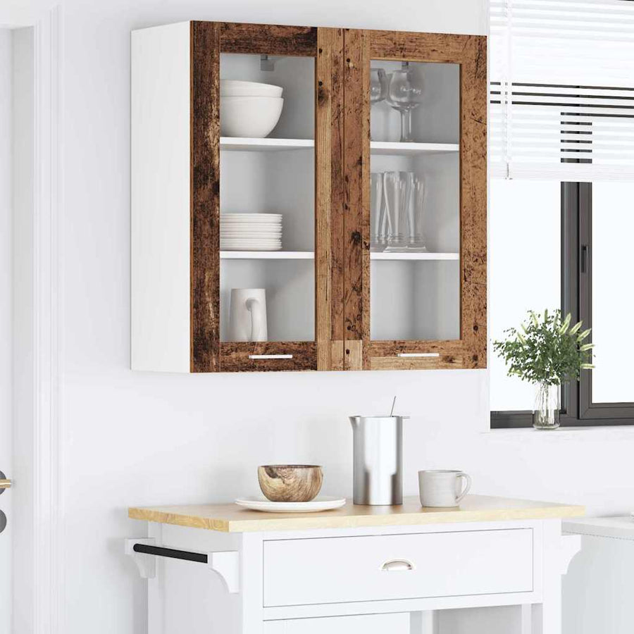 Hangkast met plank Riga Oud Hout 40 x 31 x 80 cm Bewerkt hout