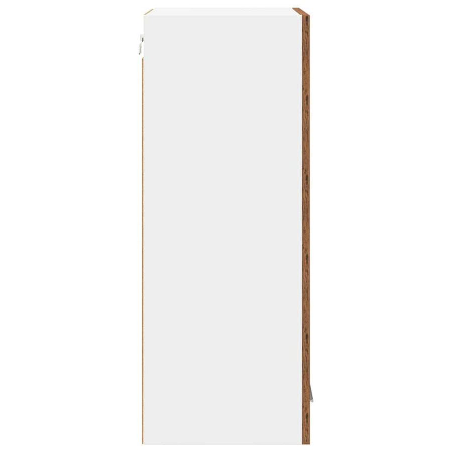 Hangkast Riga 2 pcs Oud Hout 40 x 31 x 80 cm Bewerkt hout