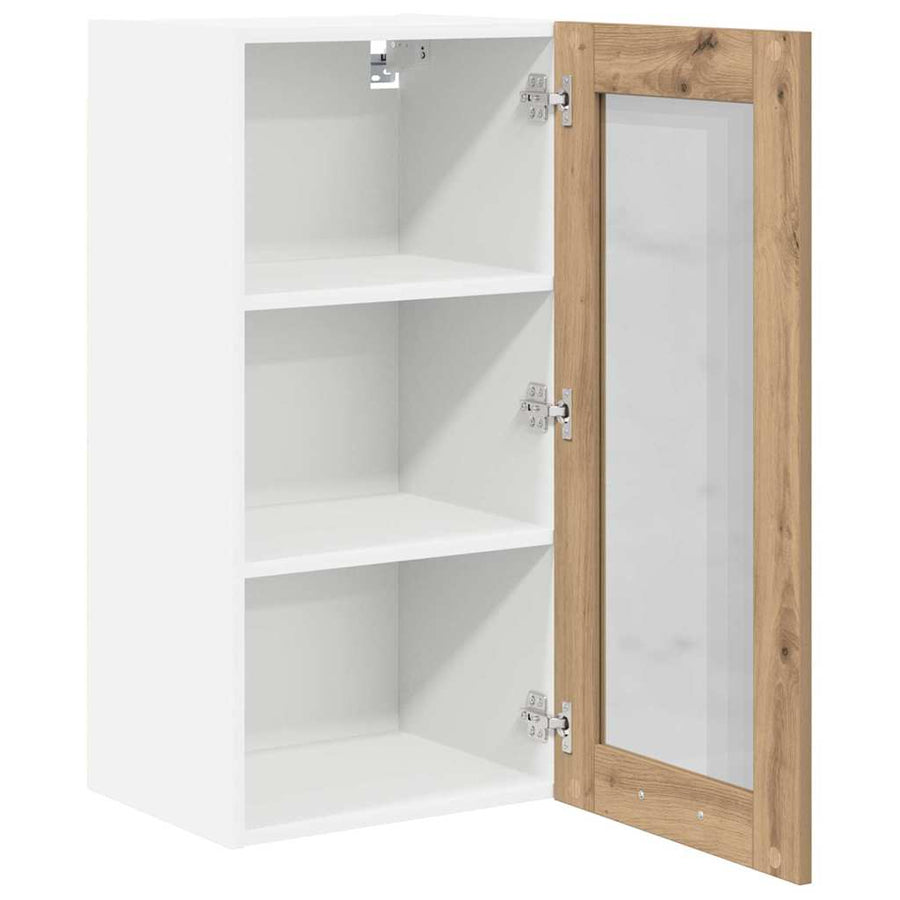 Hangkast Riga 2 pcs Artisan Eiken 40 x 31 x 80 cm Bewerkt hout