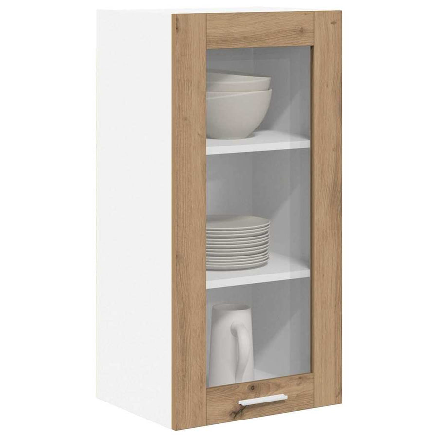 Hangkast Riga 2 pcs Artisan Eiken 40 x 31 x 80 cm Bewerkt hout