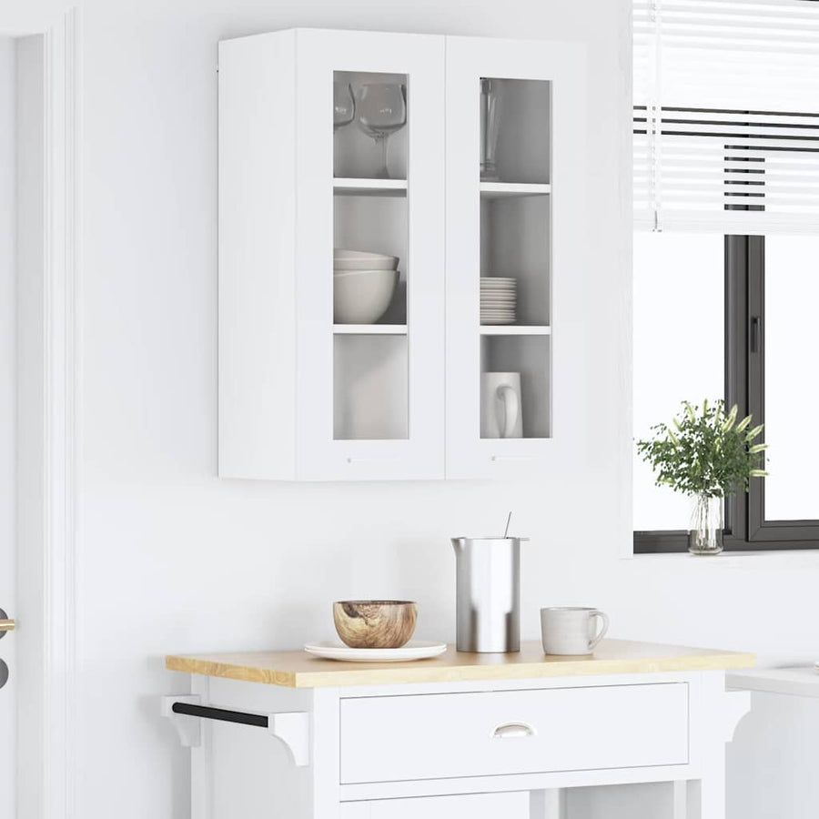 Hangkast met plank Riga Wit 60 x 31 x 80 cm Bewerkt hout